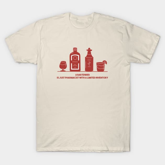 Bartender | Funny Bartender T-Shirt by Oiyo